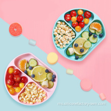 100% mangkuk bayi plat silikon boleh dimakan